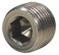 4WPK2 Hex Socket Plug, Sz 1/8 In, L 5/16 In