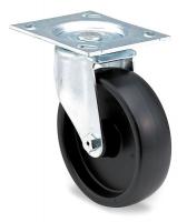 4X943 Swivel Plate Caster, 300 lb, 4 In Dia