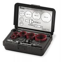 4XG60 Hole Saw Kit, 8 PC