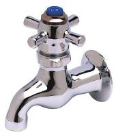 4XKJ5 Lavatory Faucet, 1H, CW, 4 Cross, 1/2 In