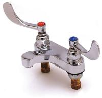 4XKJ7 Lav Faucet, 2H Wrist Blade, Spout 3 3/4 In