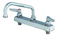 4XKJ9 Workboard Faucet, 2H Lever, Spout 8 In