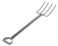 4XKY7 Stainless Steel Fork, 4 Tines, 12 In