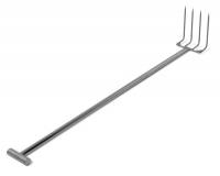4XKY9 Stainless Drag Fork, 4 Tines, 9 In