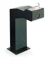 4XR74 Drinking Fountain, Pedestal, Evergreen, 34H