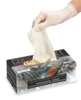 4XT05 Disposable Gloves, Latex, XL, Natural, PK100