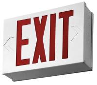 4XT48 Exit Sign with Battery BackUp, 3.80W, Red