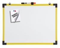 4XT56 Dry Erase Board, 18&quot; W, Yellow