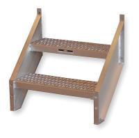 4XV19 Stair Unit, Aluminum, 3 Steps, 50 lb. Cap.