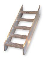 4XV22 Stair Unit, Aluminum, 6 Steps, 50 lb. Cap.