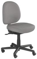 4YCV9 Chair, Intensive-Use, Gray, Seat 20W, Nylon