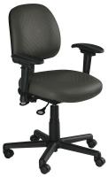 4YCV5 Chair, Intensive-Use, Black, Arms, Urethane