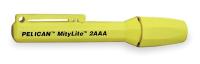 2EUE5 Handheld Flashlight, 2 AAA, Yellow