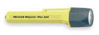 2EUE9 Handheld Flashlight, 2 AA, Yellow