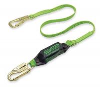 4YF79 Tie-Back Lanyard, 1 Leg, Polyester, Green