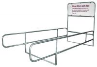 4YFD7 Cart Corral, Single Wide, 168 x 32
