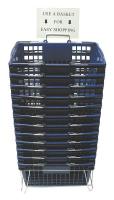 4YFF3 Hand Basket, Blue, 18 1/4 x 12 1/4, PK 12