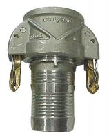 4YGC7 Female Coupler, Hose Barb, 3 In, Aluminum