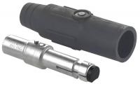 4YHW8 Ball Nose Male Conn, SGL Pole, 690A, Black