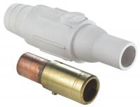 4YHX3 Ball Nose Female Conn, SGL Pole, 690A, WH
