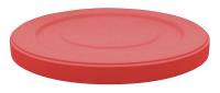 4YKK8 Round Receptacle Lid, Red, 25-1/8 In  Dia