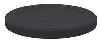 4YKL4 Round Receptacle Lid, Black, 22In Dia