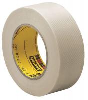 15D056 Cloth Tape, 1/2 In x 60 yd, 7.5 mil, White