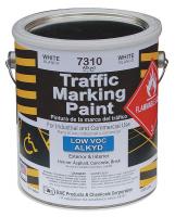 4YNX9 Traffic Marking Paint, White, 1 gal.