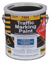 4YNY4 Traffic Marking Paint, Yellow, 1 gal.