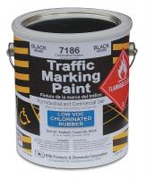 4YNY8 Traffic Marking Paint, Black, 1 gal.