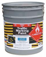 4YNZ2 Traffic Marking Paint, Red, 5 gal.