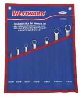 4YR19 Box End Wrench Set, 1/4-7/8 in., 7 Pc