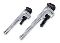 4YR92 Straight Pipe Wrench Set, Aluminum, 2PC