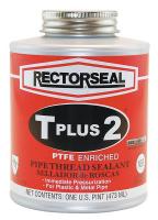 4YRW7 Pipe Sealant, w/PTFE, 16 oz Can, White