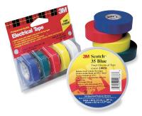 4YT48 Electrical Tape, 1/2 In x 20 ft, 7 mil, PK5