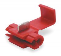 4YT50 Connector, Red, 2 Ports, 22-14AWG, PK 50