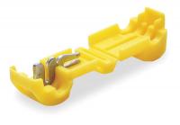 4YT72 Connector, Yellow, 1 Ports, 12AWG, PK 50