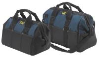 4ZB35 Tool Bag Set, Big Mouth, Blue/Blk, 2 Pc