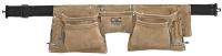 4ZB44 Work Apron, Suede, 12 Pocket, 29-46 In