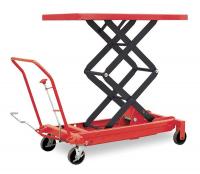 4ZD01 Scissor Lift Cart, 1500 lb., Steel, Fixed