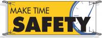 4ZH01 Safety Banner, 42 x 120In, Vinyl, ENG