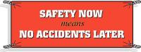 4ZH04 Safety Banner, 42 x 120In, Vinyl, ENG