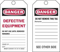 4ZH29 Danger Tag, 5-3/4 x 3 In, ISO 9001, PK25