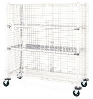 4ZJ43 Wire Security Cart, 900 lb., 60 In. L