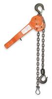 4ZX66 Lever Chain Hoist, 3/4T, 5Ft, Rated 45Lb
