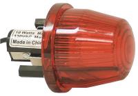4ZZG2 Warning Light, Steady Burn LED, Red, 120VAC