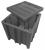 40H664 - Bulk Container, 45x45x44, PE, Gray Подробнее...
