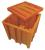 40H665 - Bulk Container, 45x45x44, PE, Orange Подробнее...
