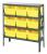 40N223 - Bin Shelving, Steel, 36x18x39, 9 Bins, Ylw Подробнее...