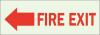 41F912 - Fire Exit Sign, 3-1/2 x 10In, Red/Green Подробнее...